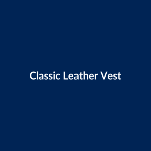 Classic Leather Vest | Custom Patches