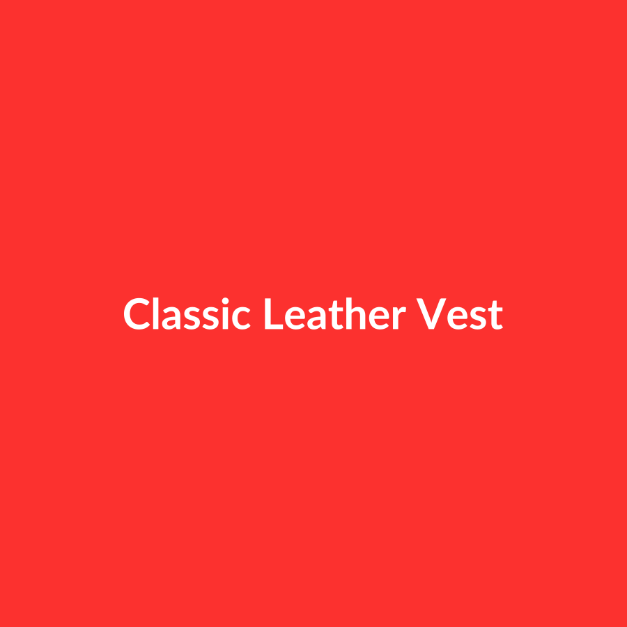 Classic Leather Vest | Custom Patches - Image 2