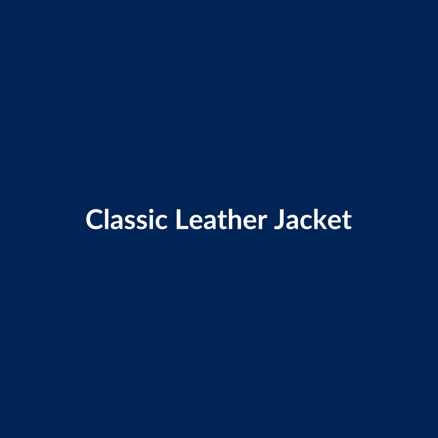 Classic Leather Jacket | Custom Fit